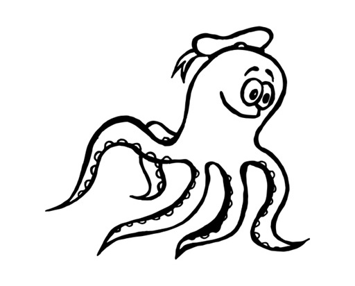 Printy 4924 Tauchstempel 15 Taucherstempel Motiv Krake SCHWARZ BLAU